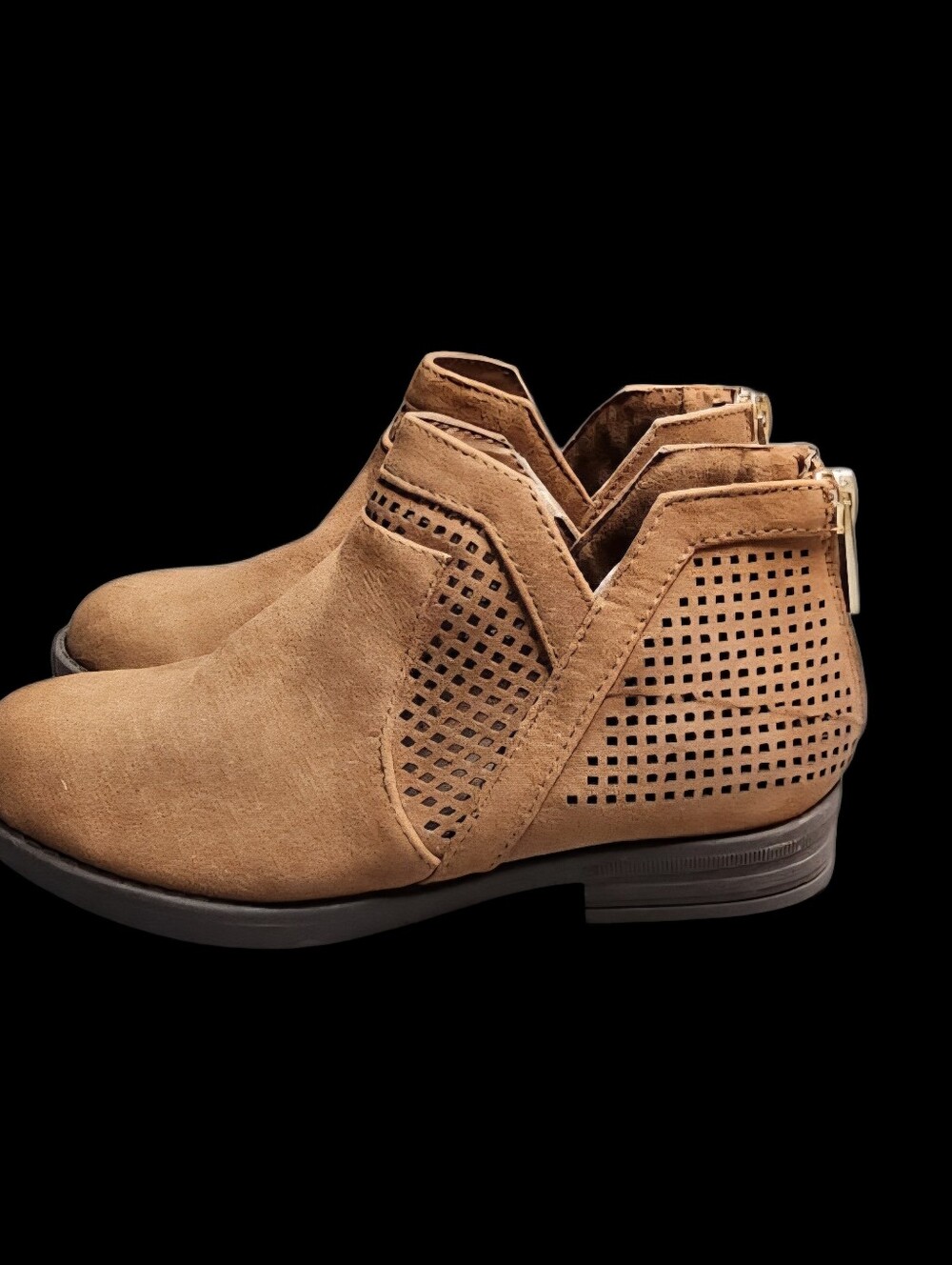 Girls Kenneth Cole Reaction Wild South Low Heel Ankle Booties NWOT Size 12